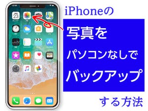 iPhoneの写真をバックアップするには? パソコンを使わない方法