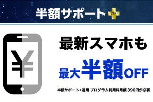 ソフトバンク、他キャリア利用者も使える端末購入補助「半額サポート＋」