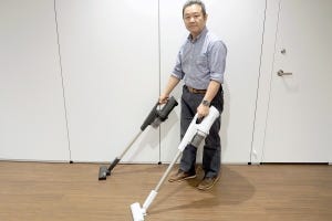 パナソニックの新型コードレススティック掃除機を体験 - 軽くてもパワフル吸引＆スタミナバッテリー