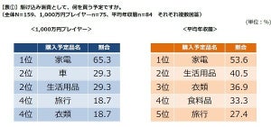 増税前に何を買う? - 平均年収層と1,000万円プレイヤーの違いとは