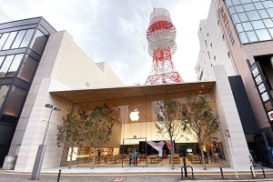 「Apple 福岡」オープン、障子や竹など和の要素を盛り込む