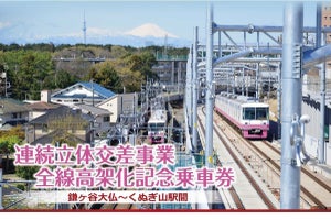 新京成電鉄「連続立体交差事業全線高架化記念乗車券」12/1発売へ