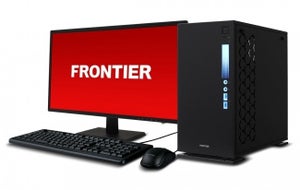 FRONTIER、シンプル&コンパクトなマイクロATXケース採用のデスクトップPC