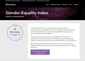 2020年ブルームバーグ男女平等指数、日本からドコモや花王など11社が選出