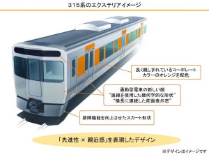 JR東海315系、新型車両を5カ年で計352両投入へ - 211系など置換え