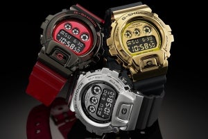 G-SHOCKの定番「6900」で初のメタルベゼルモデル - 25周年記念モデルも