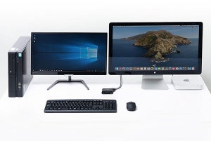 WinとMacで1組のキーボードとマウスが使える　低価格のPC切替器