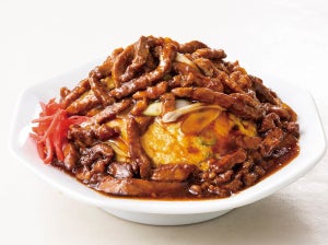 大阪王将、豚バラ餡たっぷり!「史上最強の肉絲(ルースー)天津炒飯」を発売