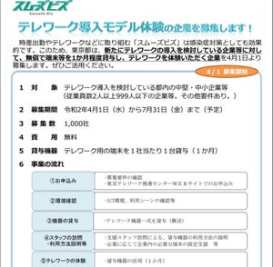 東京都、テレワーク用PCを無償貸与