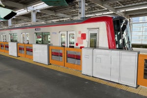 東武スカイツリーライン北越谷駅ホームドア、6/7から順次使用開始