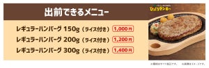 出前館、5月26日より「びっくりドンキー」の出前サービスを開始