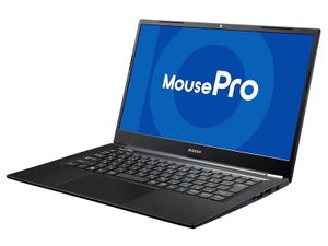 マウス、狭額縁デザインの14型フルHDビジネスノートPC