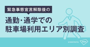 通勤・通学での駐車場利用は引き続き増加 - 東京都では2月比で約4倍に