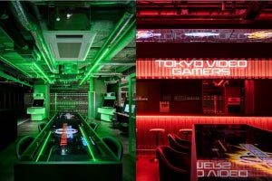 秋葉原にゲームカフェ＆バー「TOKYO VIDEO GAMERS」オープン、くにおくんのコラボドリンクも