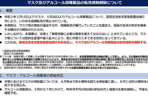 マスク・消毒液の転売規制が29日解除 - ヤフオク!とメルカリは出品禁止継続