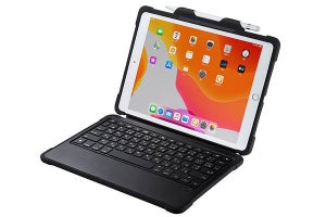 10.2インチiPadで使える耐衝撃ケース付きキーボード　サンワサプライ