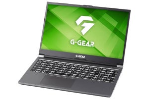 G-GEAR、重さ2kgを切る15.6型ゲーミングノートPC