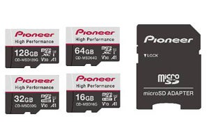 パイオニア、ドライブレコーダー用に耐久性を高めたmicroSDカード