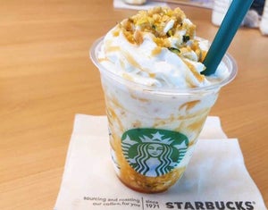 スタバ新作フラぺは"おやつ"? さつまいも・くり・かぼちゃのパリパリ食感で秋を堪能