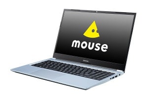 マウスコンピューター、新色アイスシルバーの15.6型Ryzenノート「mouse B5-R5」