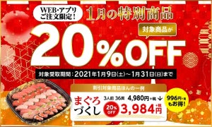 かっぱ寿司、Uber Eatsで20%OFFキャンペーンを開催