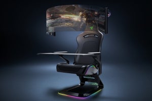 米Razer、巻取り式の60型OLEDディスプレイを収納したゲーミングチェア