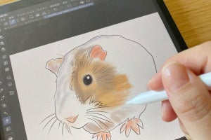 お絵かきのときだけサッと使える“iPadの下敷き”「エレコム iPad用着脱式ペーパーライクフィルム」レビュー