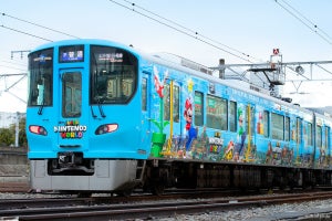 JR西日本323系、USJ「スーパー・ニンテンドー・ワールド」列車に!