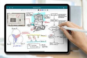 手書きのメモをネット経由で共有、ブラザーがiPad用アプリ「BuddyBoard」