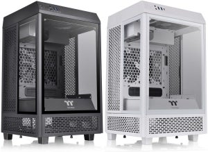 アスク、3面強化ガラスのミニタワー型PCケース「The Tower 100」