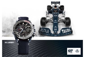 カシオ「EDIFICE」×F1チーム「Scuderia AlphaTauri」、コラボモデル新作