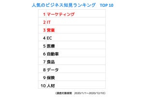 副業探しのヒント!? 「個人コンサル」の人気ランキングが発表、1位は?