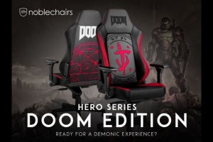 noblechairs、『DOOM』の世界観を表現したゲーミングチェア