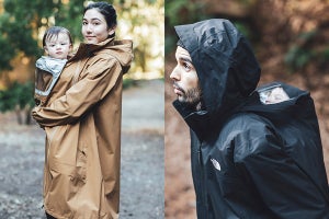 THE NORTH FACE、子どもを抱っこしたまま着られる男女兼用レインコート発売