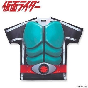 仮面ライダー1号のなりきりTシャツが登場、ベルトやマフラーもデザイン