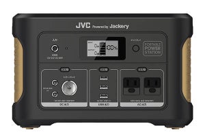 JVC、定格500WのACコンセントを備えるポータブル電源「BN-RB62」