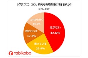 コロナ禍で「新婚旅行に行かない」が42.6% - 収束したらどこに行く?