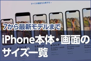 歴代iPhoneのサイズ比較 - 大きさ・重さ・画面サイズを一覧表に