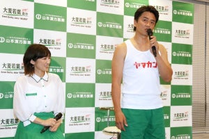 原田龍二、妻とCM会見　不倫謝罪会見と同じ場所「謝らなくていいんだ」