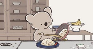 【わかる】「作り置けずに食べきってしまった」かわいいコアラの日常漫画に共感! - 「ただの俺」「自炊あるある」