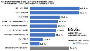 職場の業務効率化「生産性は変わらない」が7割、理由は?