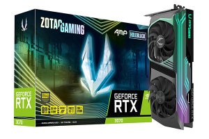 ZOTAC、虹色に輝くLHR仕様のGeForce RTX 3070搭載グラフィックスカード