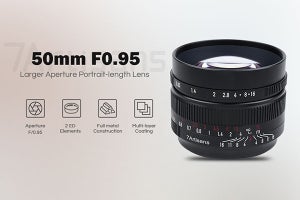 7Artisans、F0.95のミラーレスカメラ用標準レンズ「7Artisans 50mm F0.95」