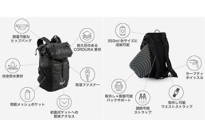 10種類以上の機能を搭載した「マルチユース」バックパックが発売