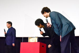 西島秀俊、カンヌ脚本賞トロフィーに興味津々! 純粋すぎる岡田将生を心配も