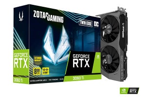 ZOTAC、LHR仕様のGeForce RTX 3060 Tiを搭載したグラフィックスカード