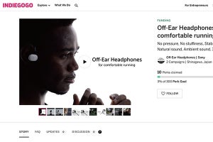 Indiegogoでソニーのオフイヤーヘッドホンに出資してみた