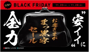 西友、「ブラックフライデー」開催 - 約230品目を平均13%、最大65%値下げ