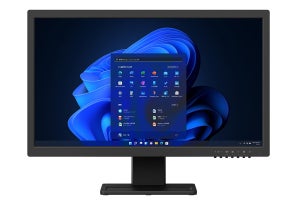 富士通、ピボット表示できる21.5型フルHD液晶ディスプレイ