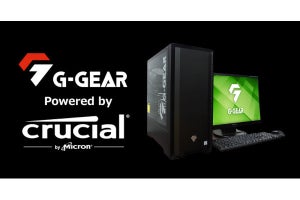 G-GEAR、Crucial製メモリとSSD採用ゲーミングPCにAlder Lake搭載モデル